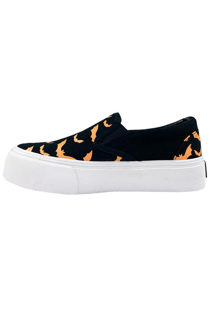 Chill Bat Platform Sneakers [BLACK/ORANGE]