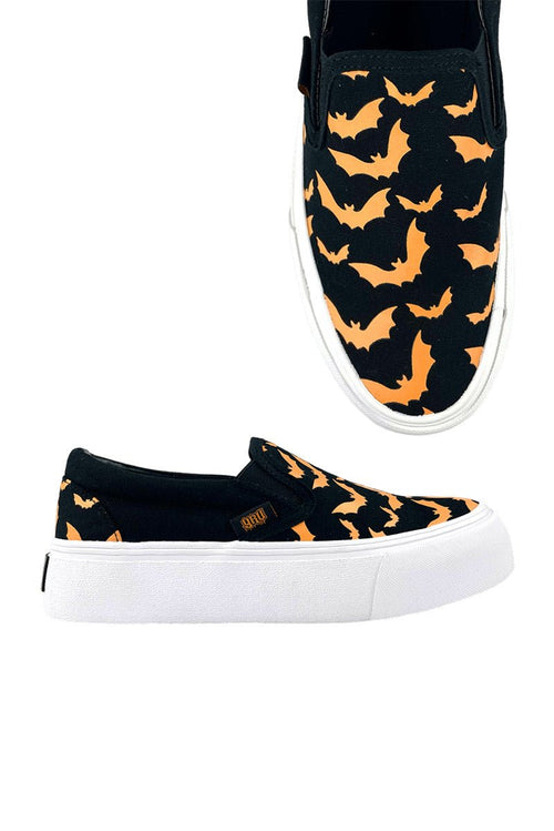 Chill Bat Platform Sneakers [BLACK/ORANGE]