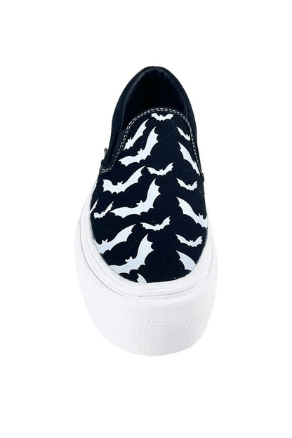 Chill Bat Platform Sneakers [BLACK/WHITE]