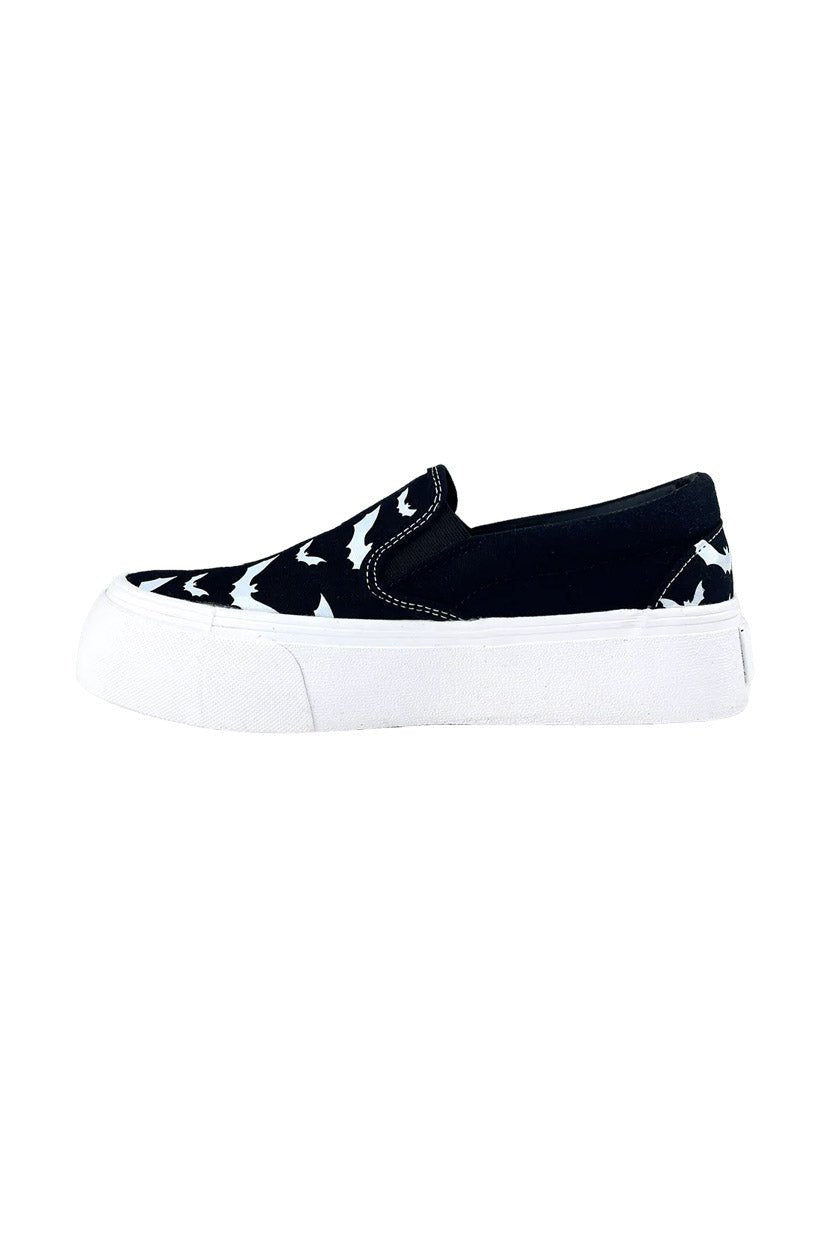 Chill Bat Platform Sneakers [BLACK/WHITE]