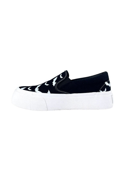 Chill Bat Platform Sneakers [BLACK/WHITE]