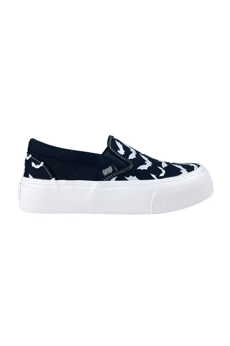 Chill Bat Platform Sneakers [BLACK/WHITE]