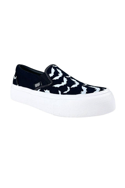 Chill Bat Platform Sneakers [BLACK/WHITE]