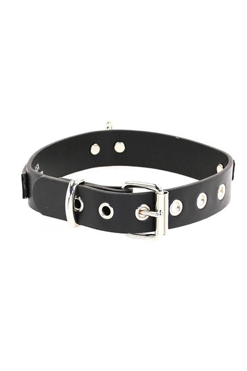 Choked Up Over U Choker [Black Leather]