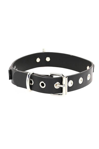 Choked Up Over U Choker [Black Leather]