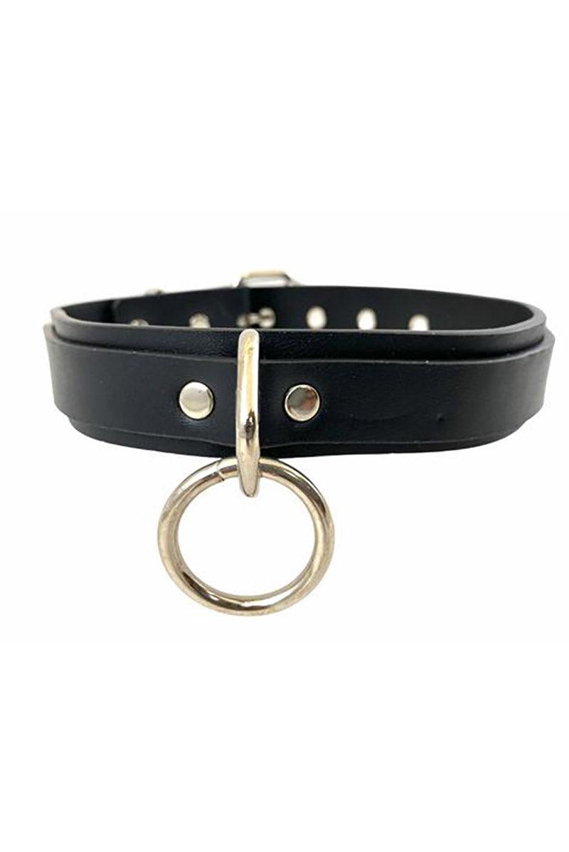 Choked Up Over U Choker [Black Leather]