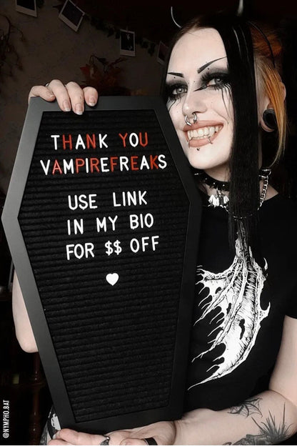 Coffin Letter Board
