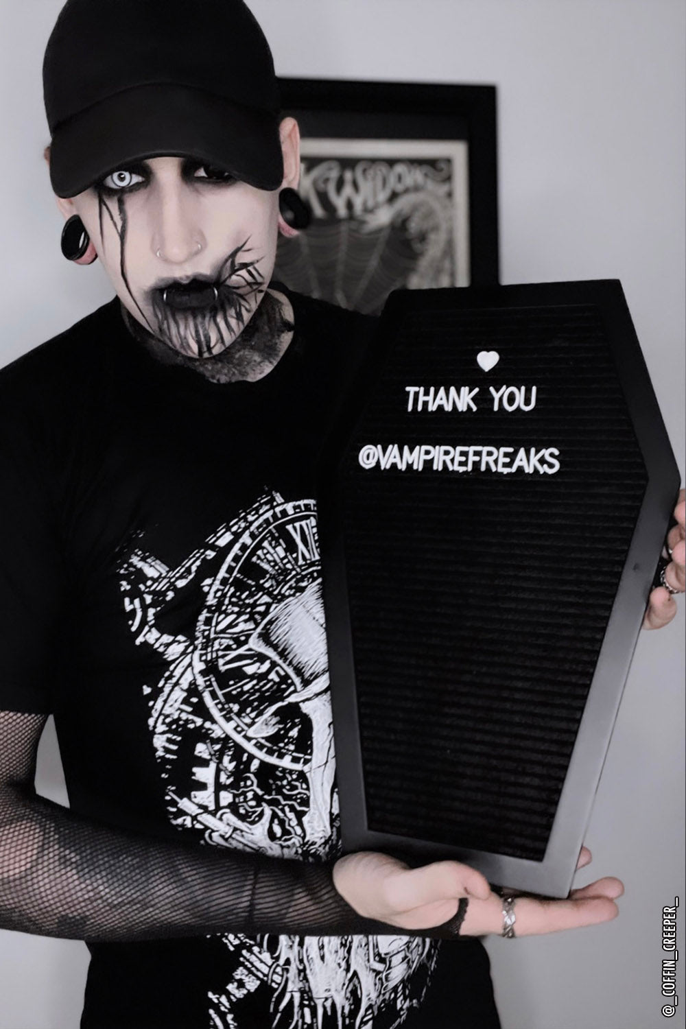 Coffin Letter Board