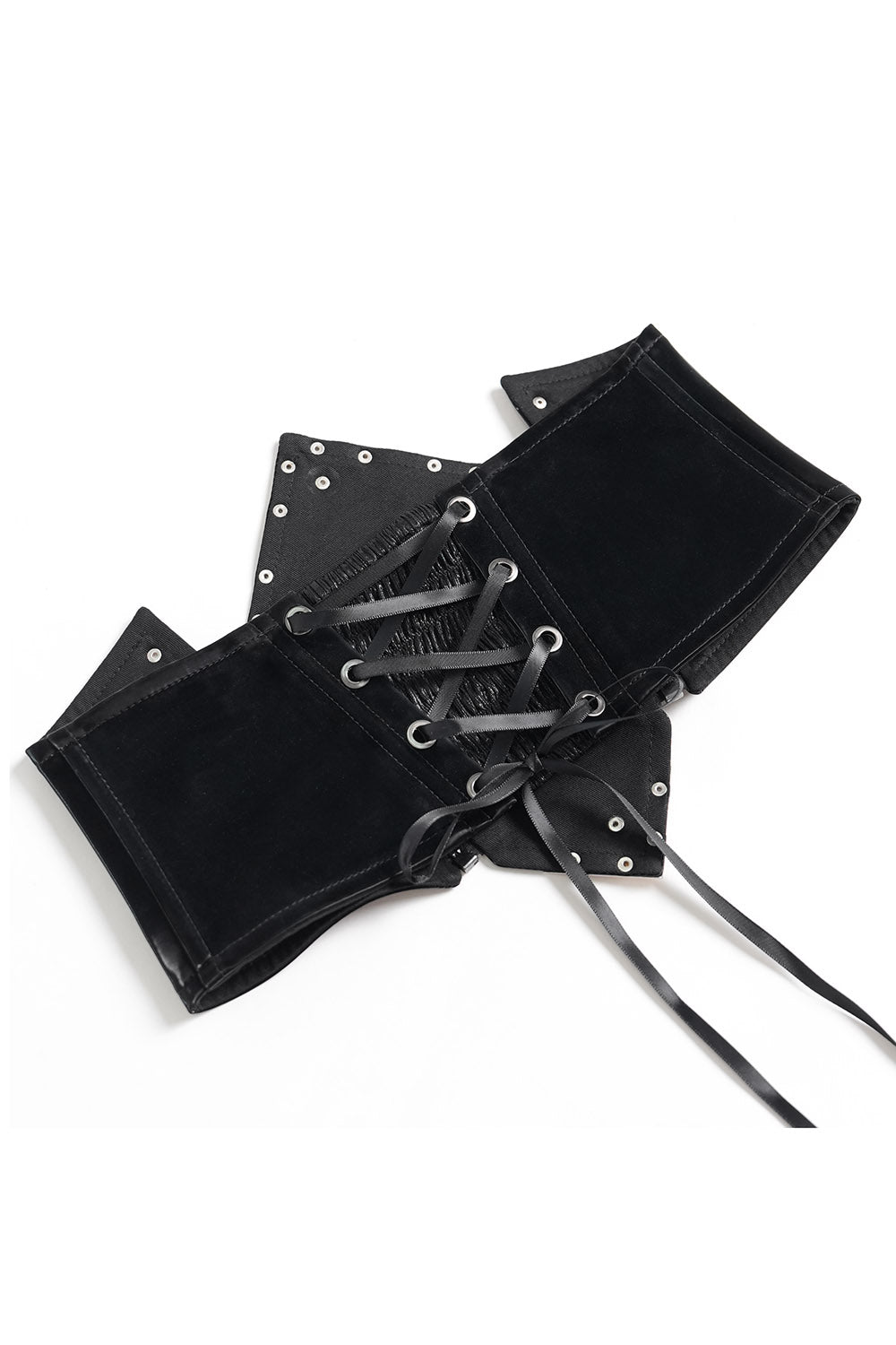Black Moonlight Plated Corset Belt