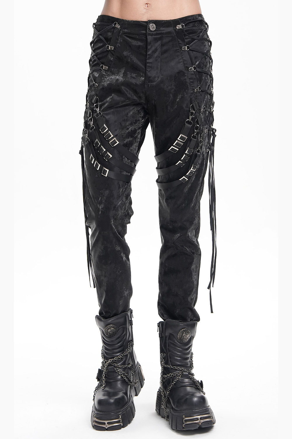 Corrosion Lace-Up Strap Pants