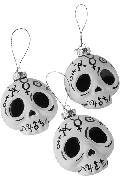 Cranium Glass Ornaments