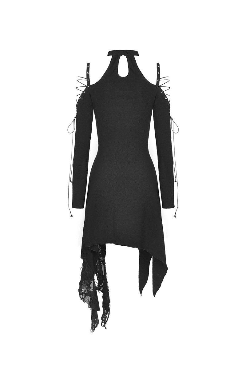 Crescent Moon Witch Distressed Dress