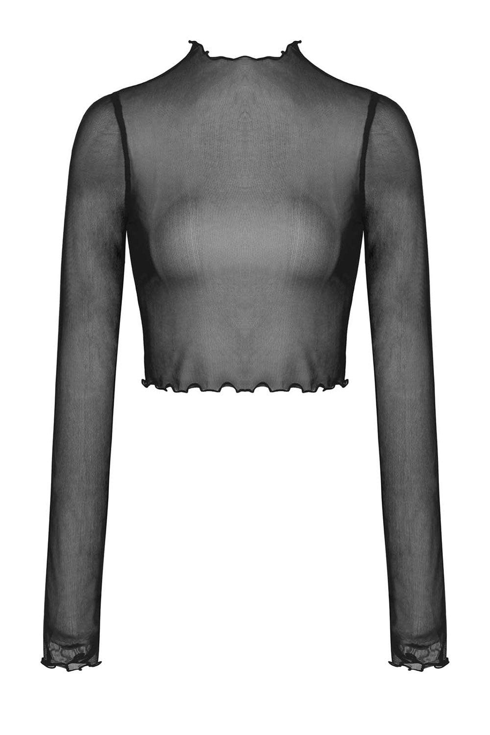 Cross My Heart Mesh Crop Top