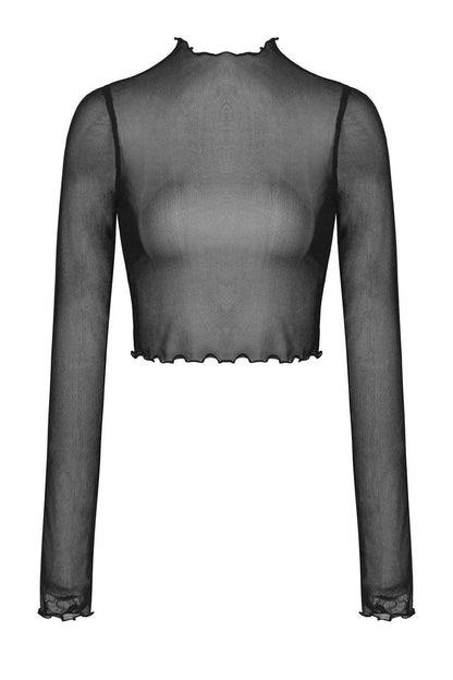 Cross My Heart Mesh Crop Top
