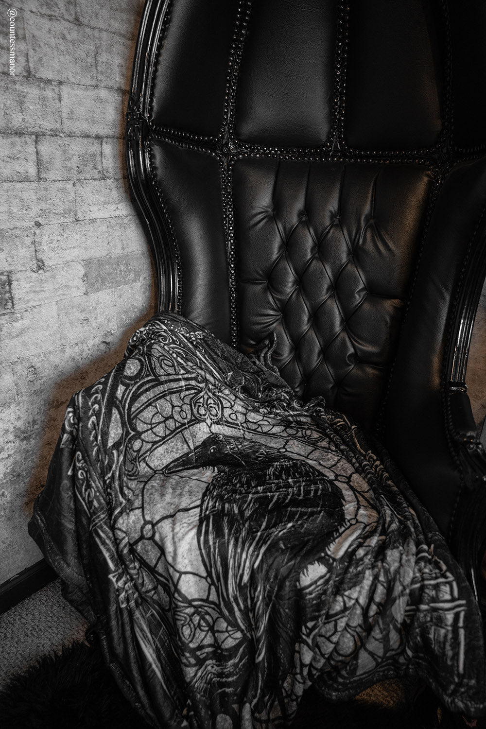 Cathedral Crow Throw Blanket