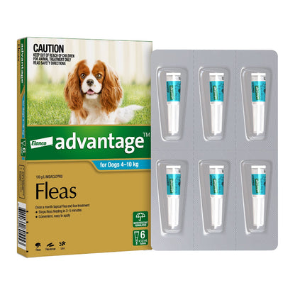 Advantage - For Medium Dogs 4 To 10Kg (Aqua)
