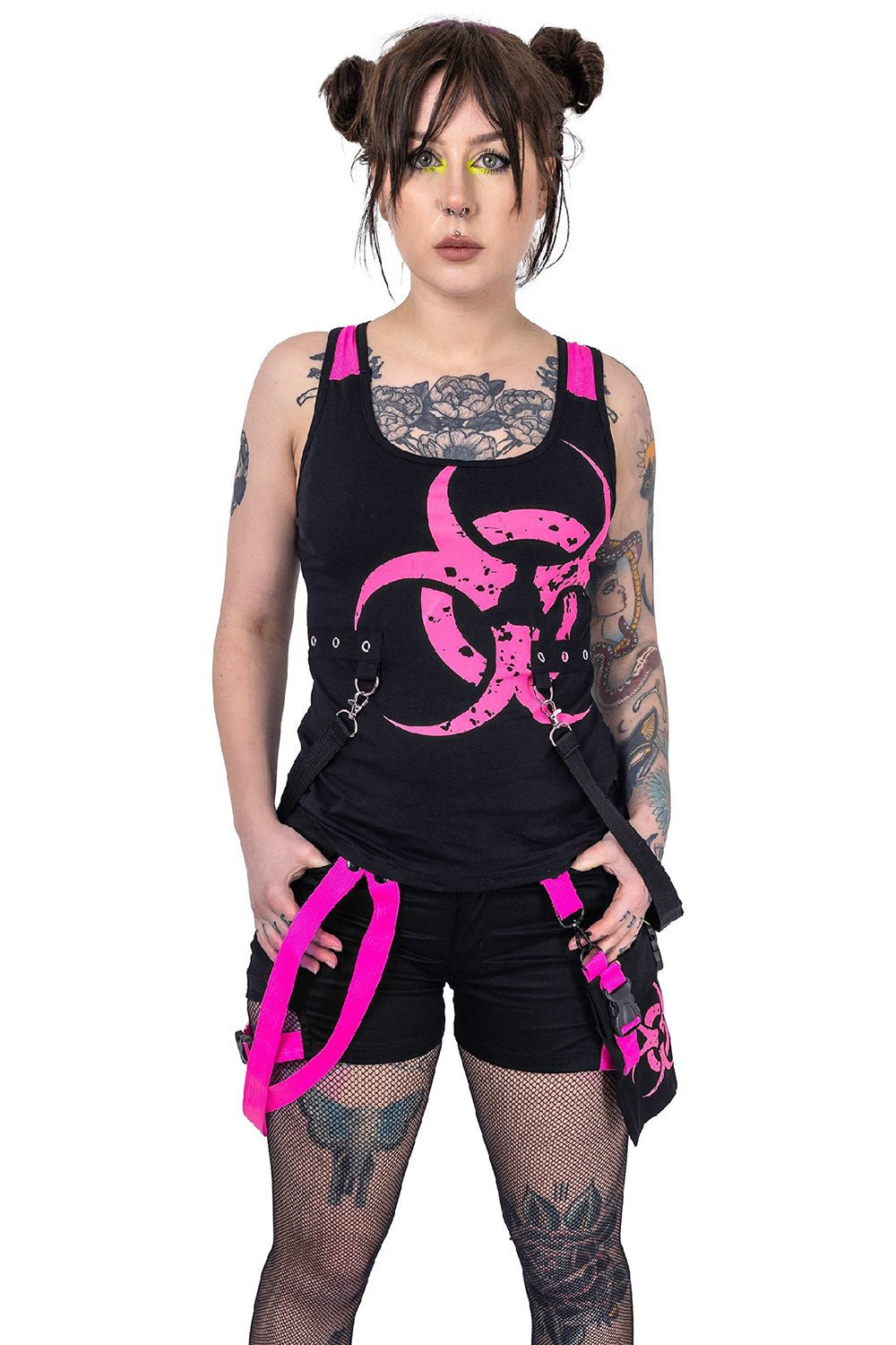 Danger Zone Shorts [BLACK/PINK]