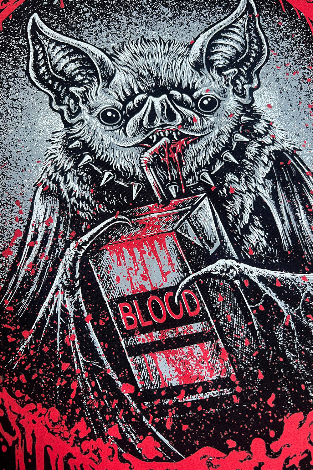 Bat Blood Snack Time Hoodie