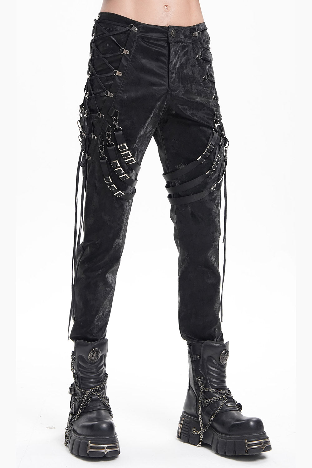 Corrosion Lace-Up Strap Pants