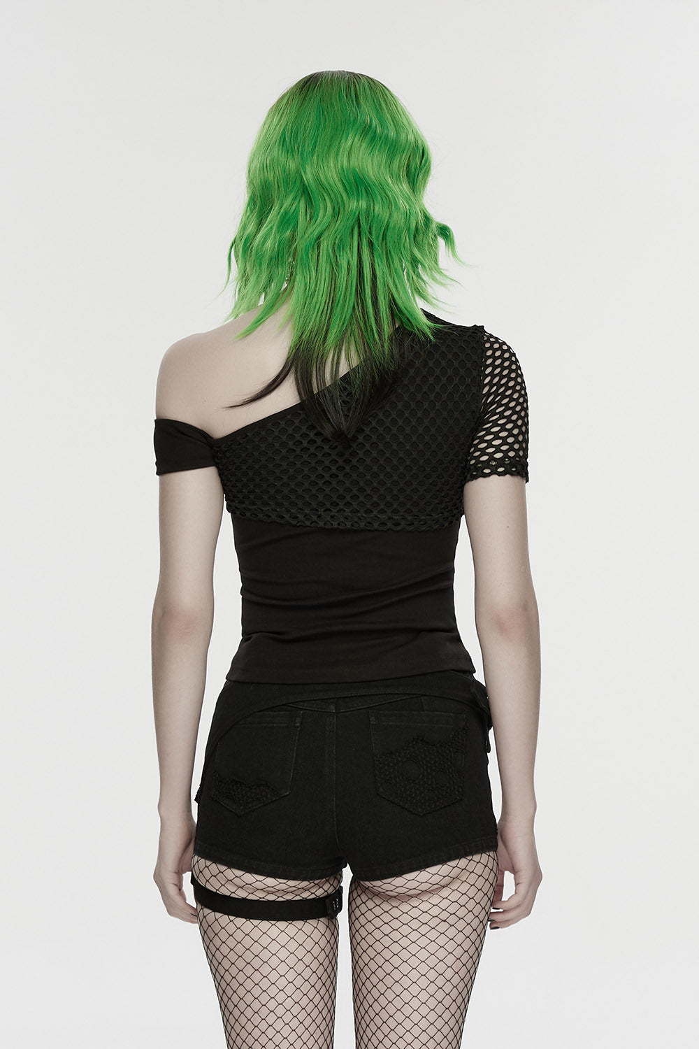 Absinthe Cotton Fishnet Top