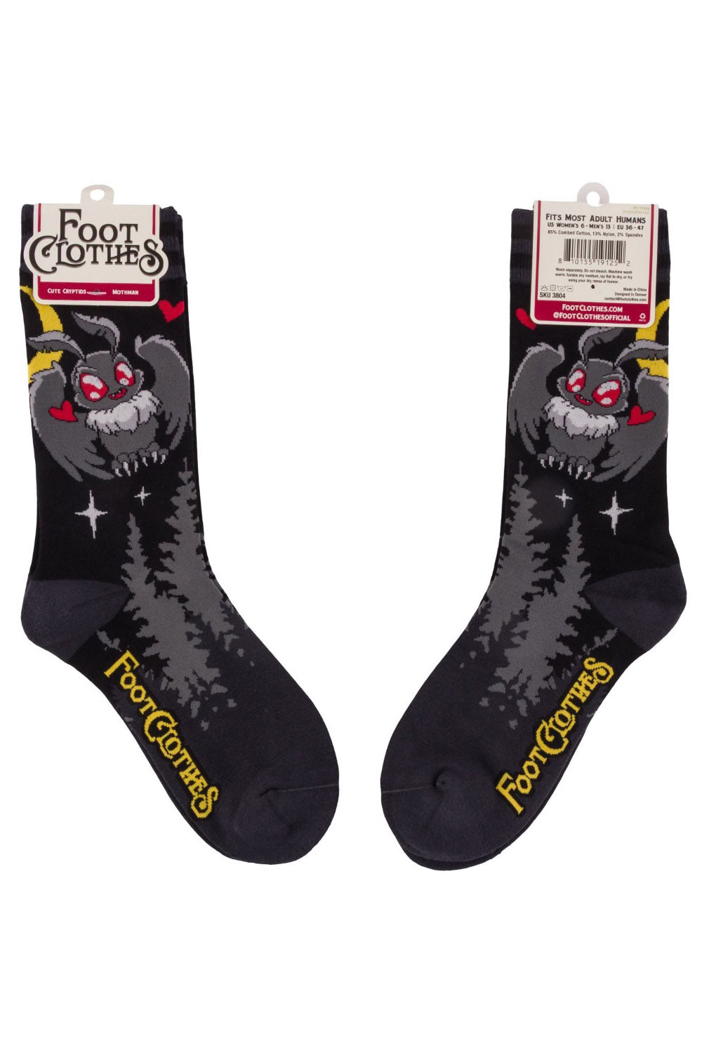 Cute Mothman Crew Socks