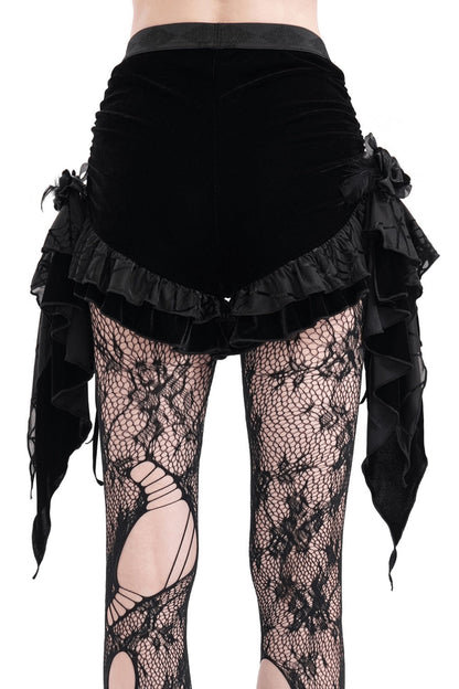 Black Blossoms Bloomer Shorts