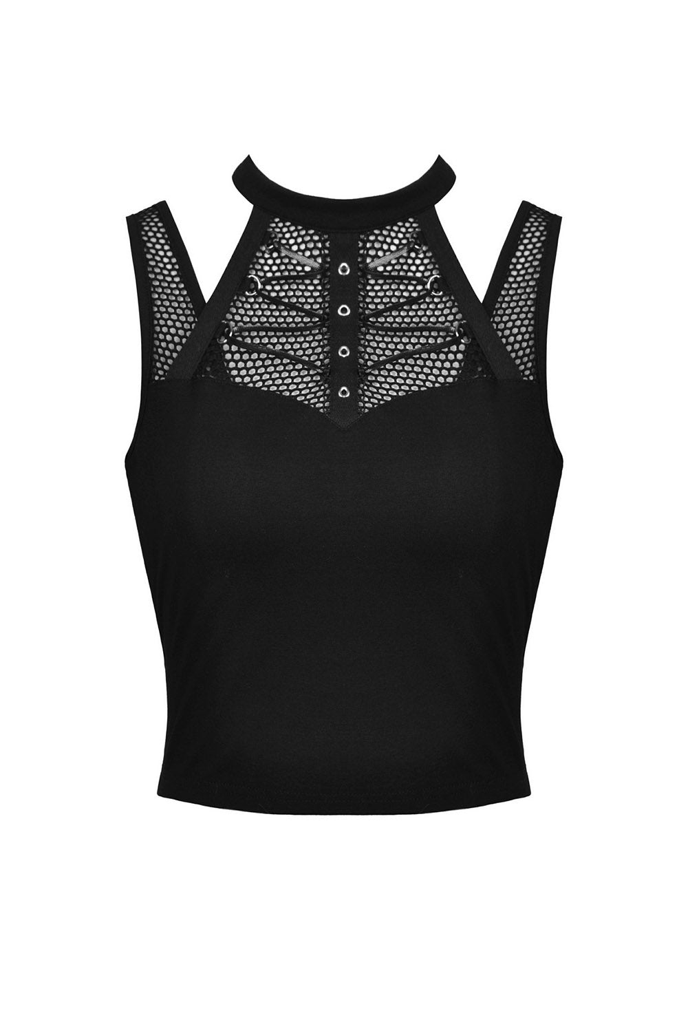 Cotton Fishnet Tank Top