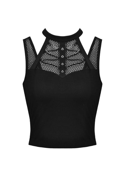 Cotton Fishnet Tank Top