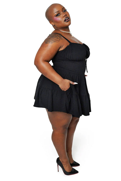 Clara Milkmaid Mini Dress