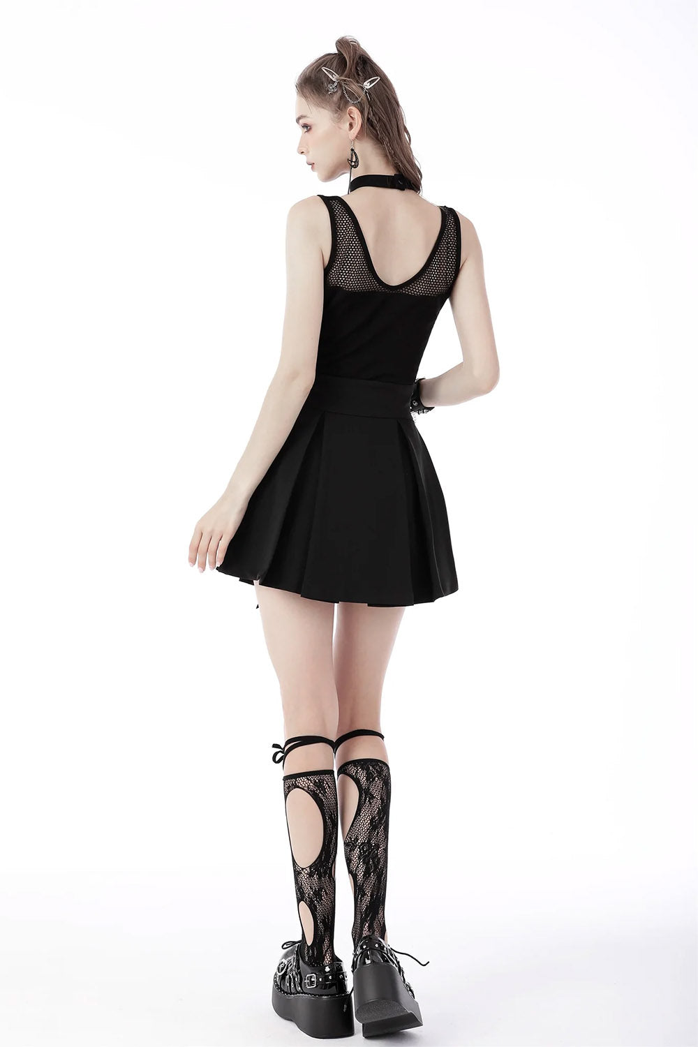 Cotton Fishnet Tank Top