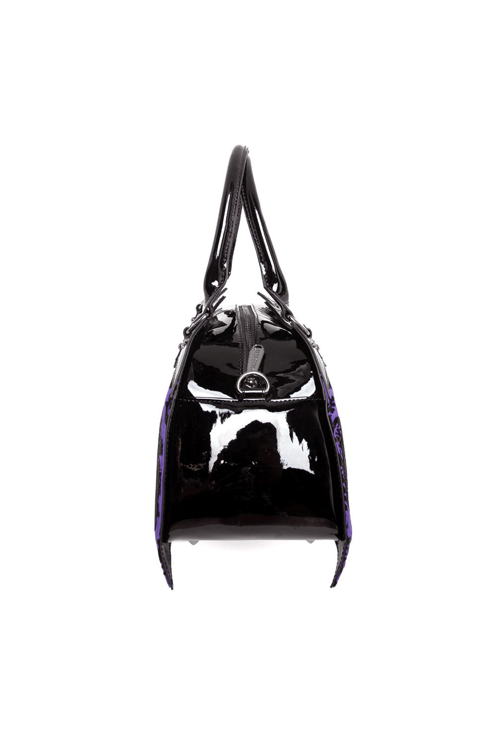 Damask Bat Handbag In Violet