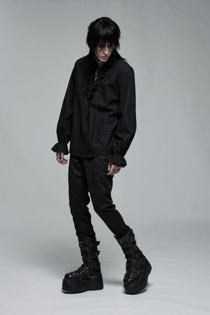 Bone Dagger Lace-Up Shirt