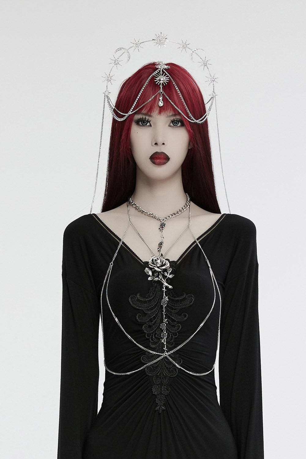 Aurora Rose Chain Chest Harness
