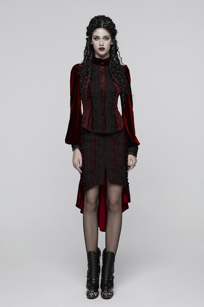 Bride of Dracula Skirt [Blood Red]