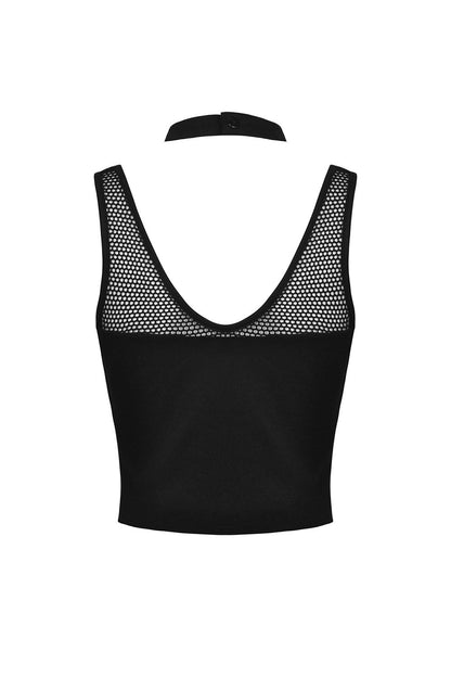 Cotton Fishnet Tank Top
