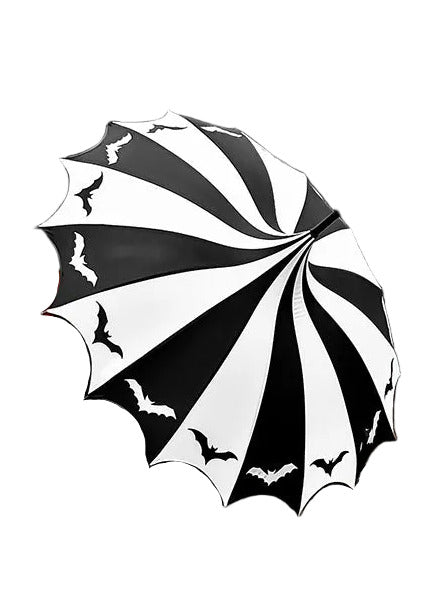 Batwing Pagoda Umbrella [Batty Black/White]