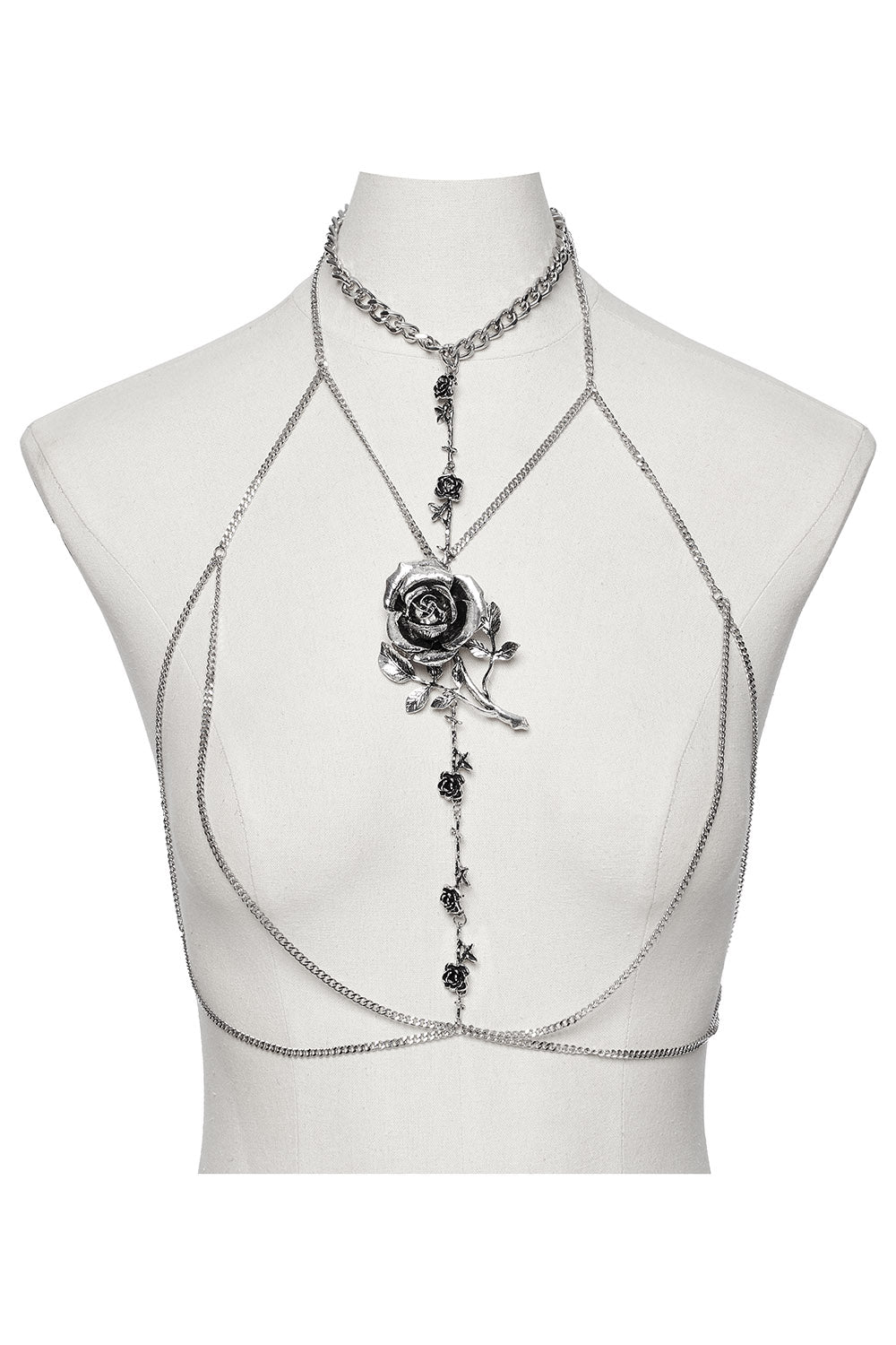 Aurora Rose Chain Chest Harness