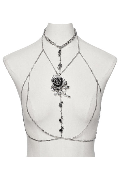 Aurora Rose Chain Chest Harness