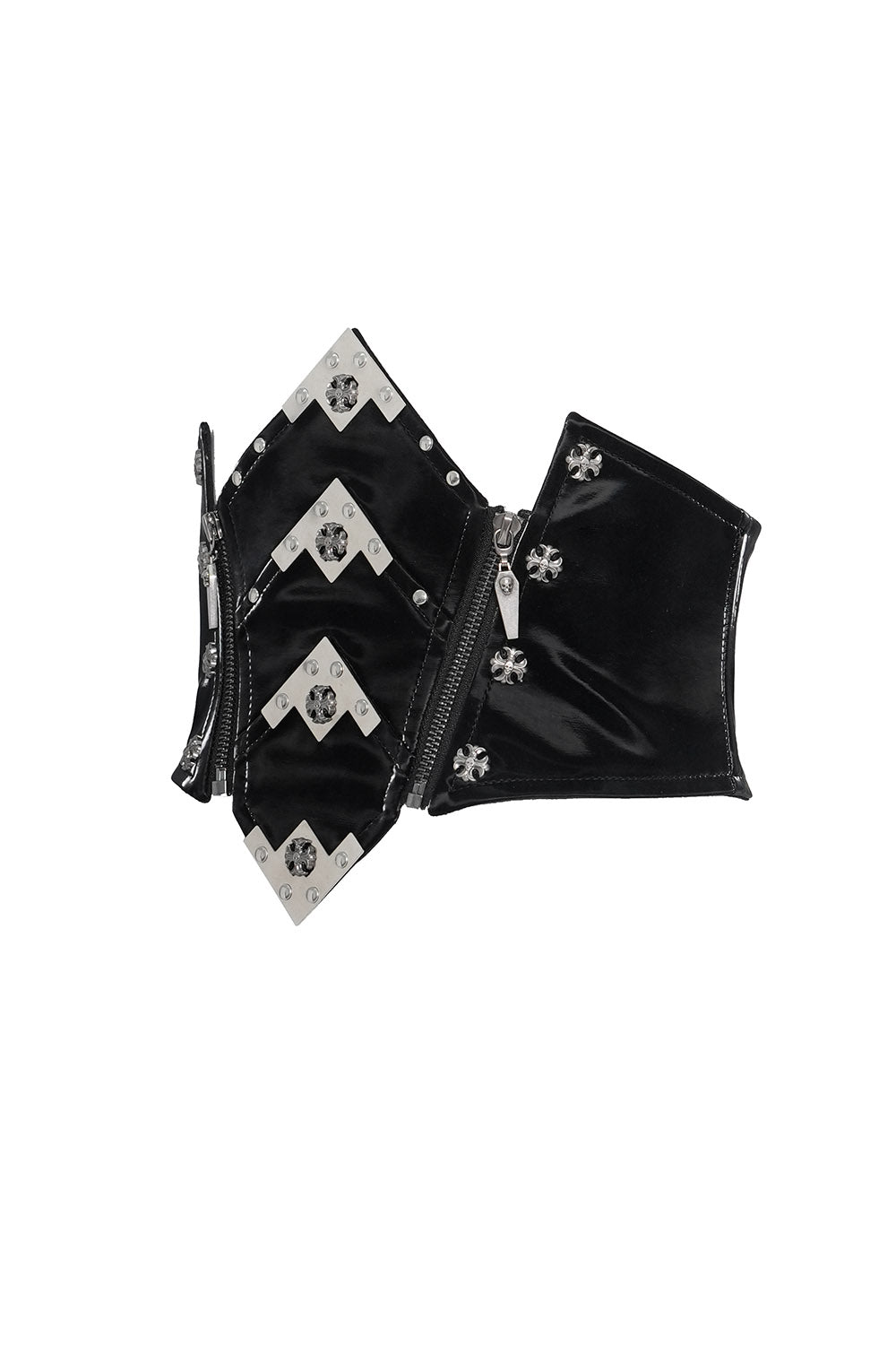 Black Moonlight Plated Corset Belt