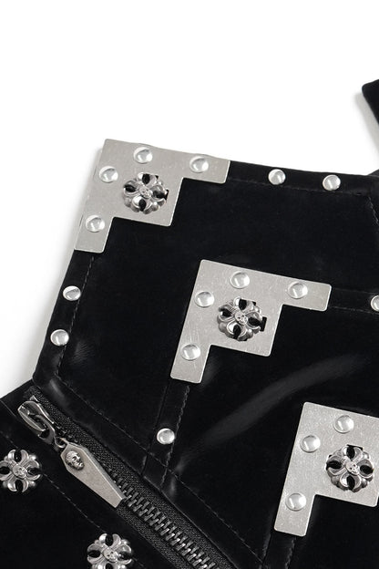 Black Moonlight Plated Corset Belt