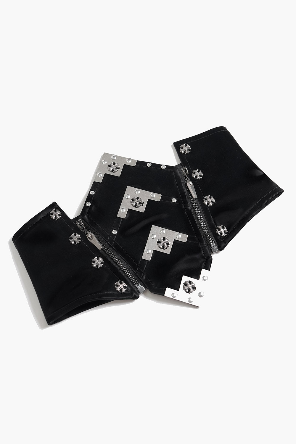 Black Moonlight Plated Corset Belt