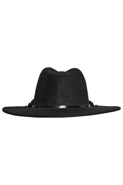 Bloodhound Wide Brimmed Hat [Black/Red]