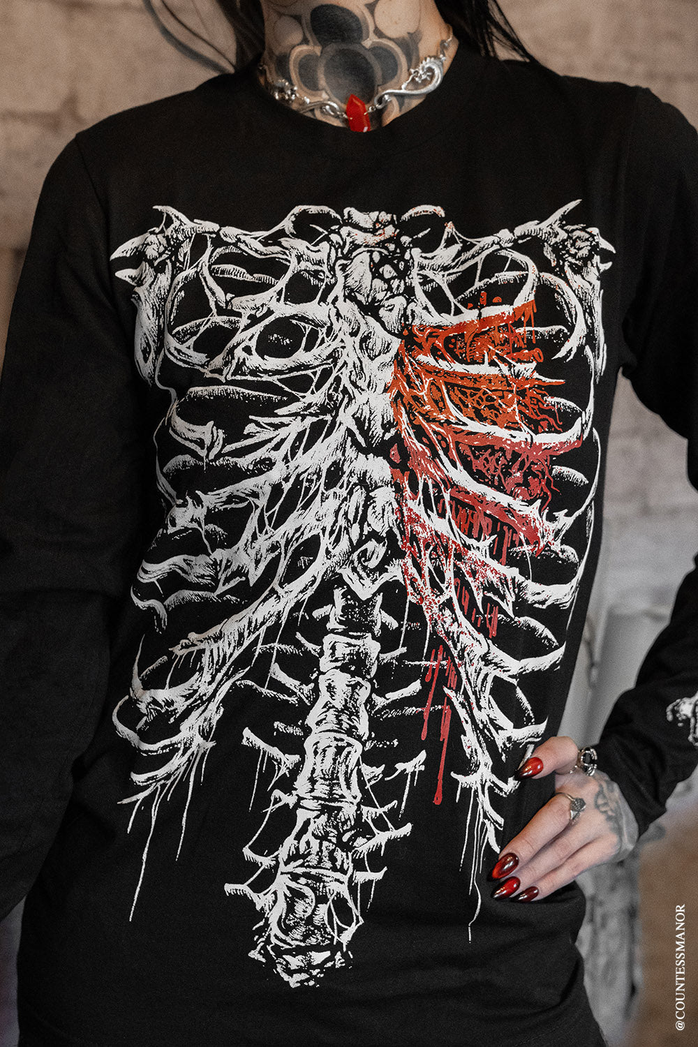 Bleeding Heart Skeleton T-shirt
