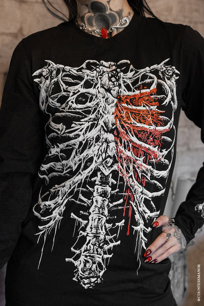 Bleeding Heart Skeleton T-shirt