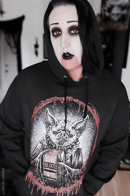 Bat Blood Snack Time Hoodie