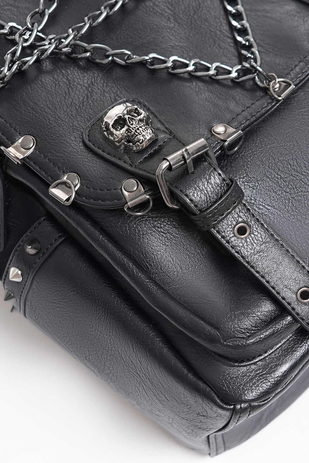 Catacombs Spiked Vegan Leather Backpack