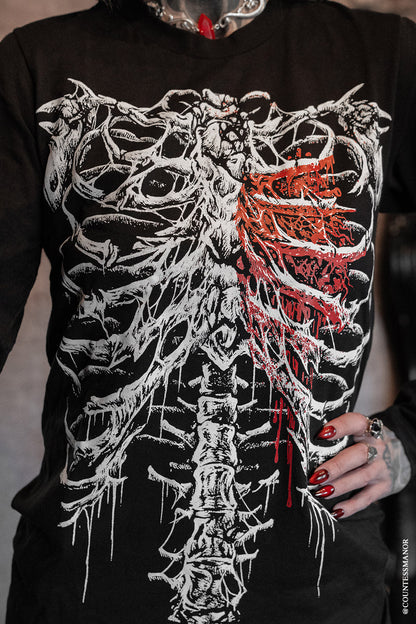 Bleeding Heart Skeleton T-shirt