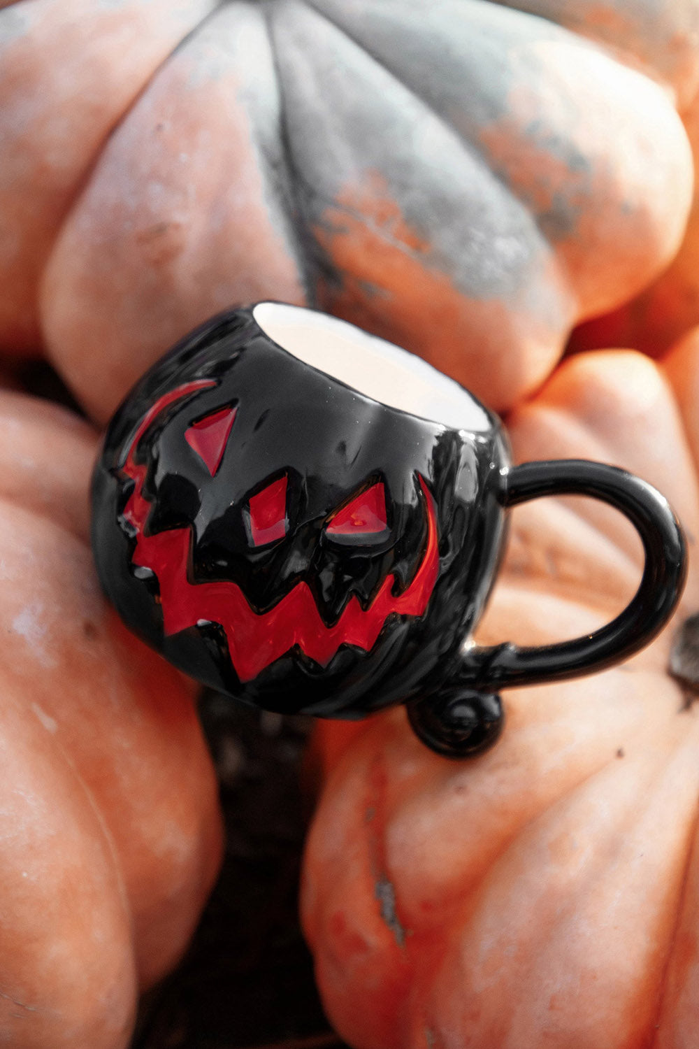 Black & Red Pumpkin | Haunted Hallows Mug