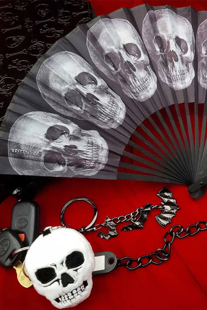 Anatomical Skull Fabric Fan