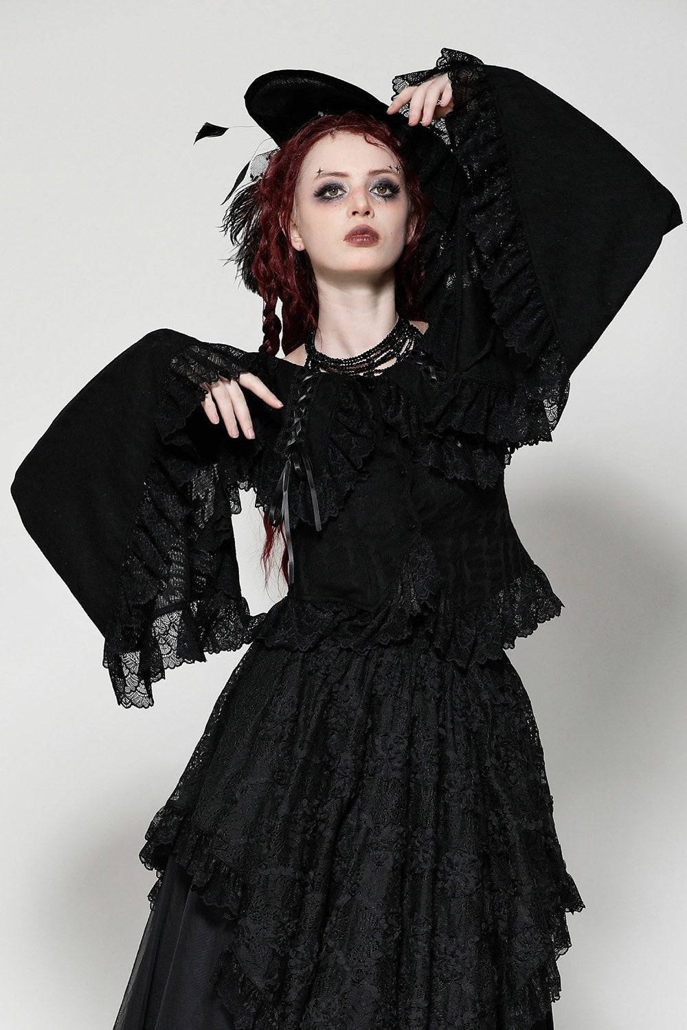 Blacks Sails Pirate Goth Blouse